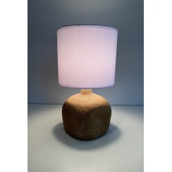 Ball-Shaped Table Lamp in Reconstituted Stone, Circa 1970 | Maison Barrois