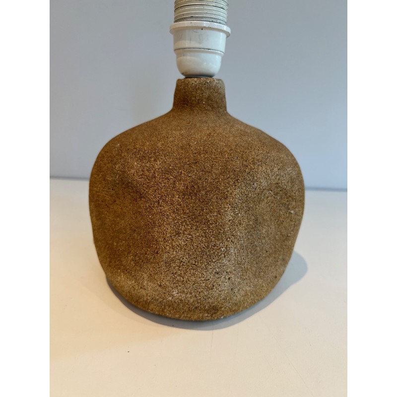 Lampe de Table en Pierre Reconstituée de Forme Boule, Vers | Maison Barrois