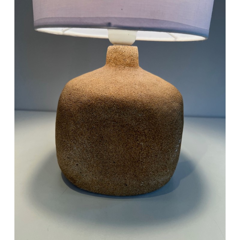 Lampe de Table en Pierre Reconstituée de Forme Boule, Vers | Maison Barrois