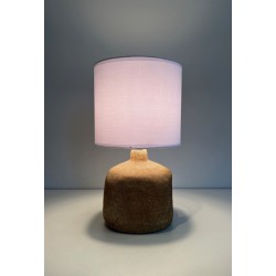 Ball-Shaped Table Lamp in Reconstituted Stone, Circa 1970 | Maison Barrois