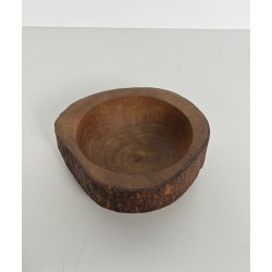 Coupe en Bois Tourné à Écorce Conservée, Travail Artisanal | Maison Barrois