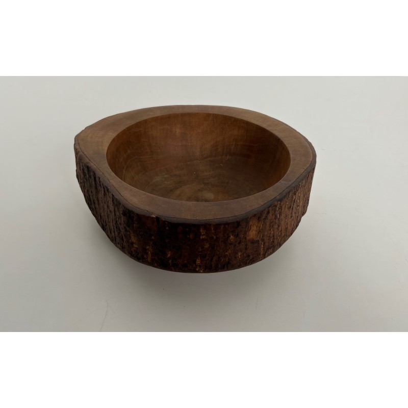 Coupe en Bois Tourné à Écorce Conservée, Travail Artisanal | Maison Barrois