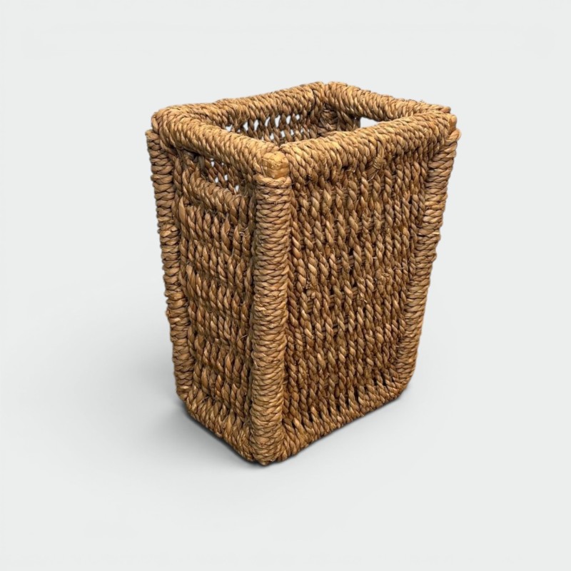Corbeille à Papier en Corde Naturelle Tressée