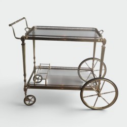 Table Roulante Laiton Maison Baguès, Vers 1940 - Maison Barrois
