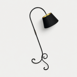 Lampadaire Métal Laqué Laiton, Goût Jean Royère, v.1950 | Maison BARROIS