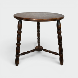 Turned Wood Coffee Table by Charles Dudouyt, France, circa 1950 | Maison BARROIS