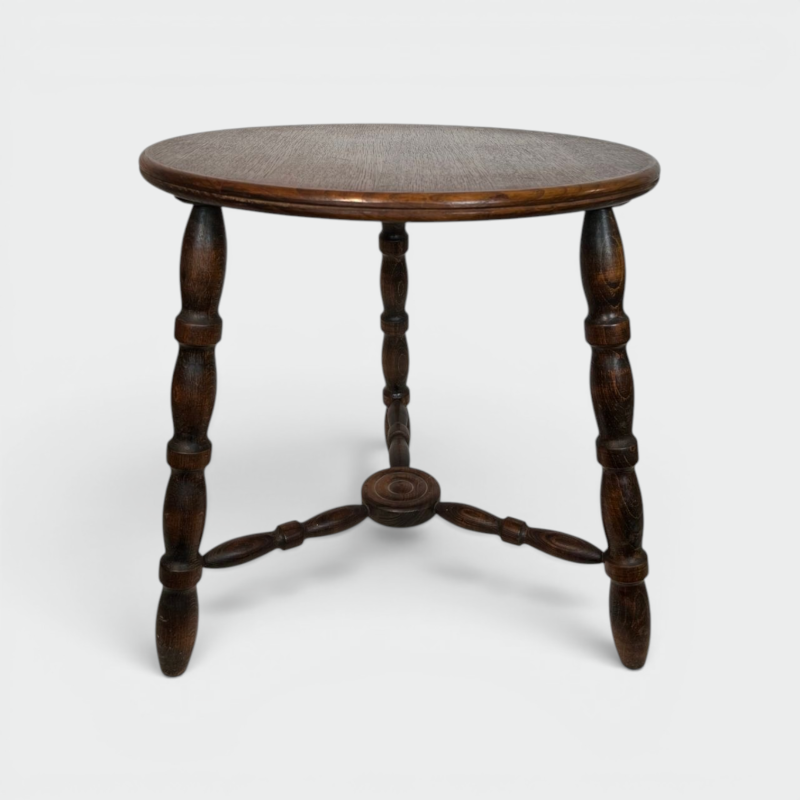 Table Basse en Bois Tourné de Charles Dudouyt, France, vers 1950 | Maison BARROIS
