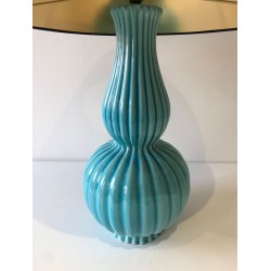 Lampe de Table en Céramique, Travail Français, vers 1970