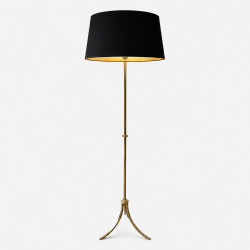 Lampadaire Néoclassique en Laiton par Maison Jansen, Travail Français, vers 1940