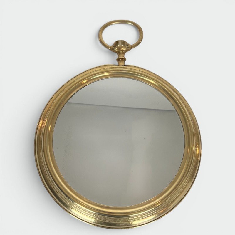 Grand Miroir Laiton Montre Gousset, Vers 1970
