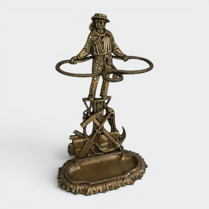Bronze Figurative Umbrella Stand, Sailor, Art Nouveau, French, c. 1900