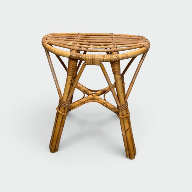 Tabouret en Rotin - Maison Barrois