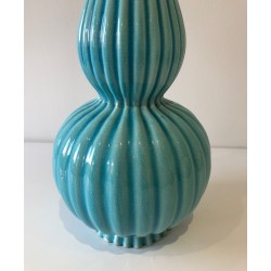 Lampe de Table en Céramique, Travail Français, vers 1970