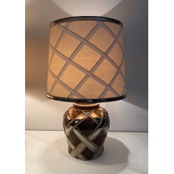 Importante Paire de Lampes en Céramique, Travail Français, vers 1970