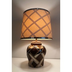 Importante Paire de Lampes en Céramique, Travail Français, vers 1970