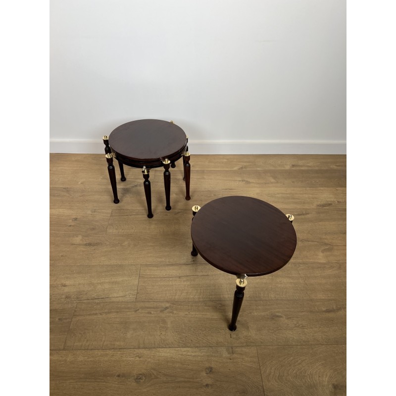 Suite de Quatre Tables Gigognes Superposables Pivotantes E | Maison Barrois