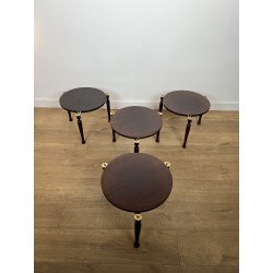 Suite de Quatre Tables Gigognes Superposables Pivotantes E | Maison Barrois