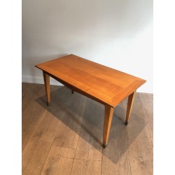Table Basse en Cerisier à Pieds Fuselés et Sabots de Laito | Maison Barrois