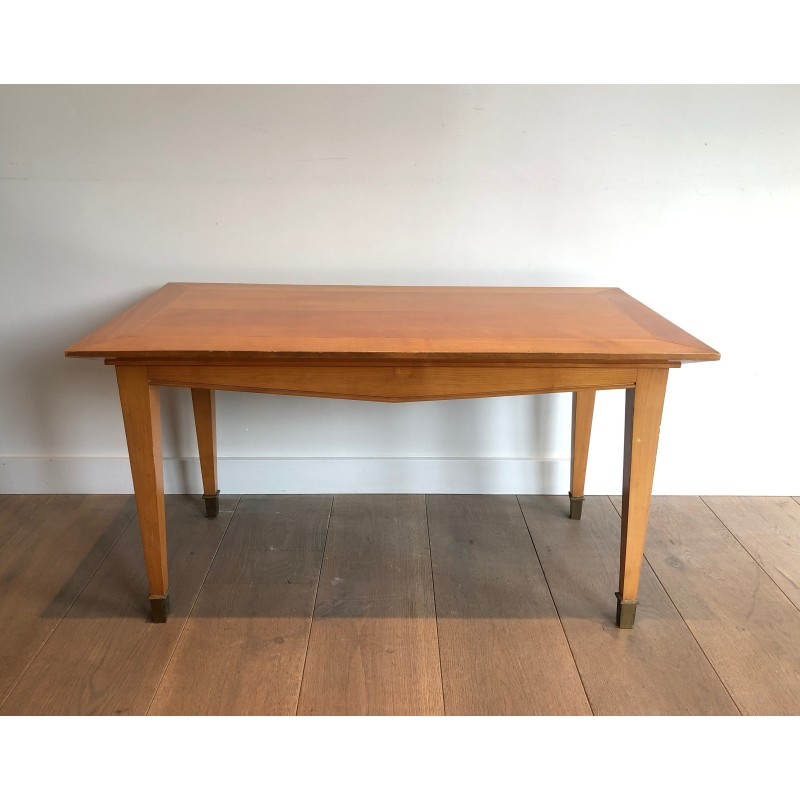 Table Basse en Cerisier à Pieds Fuselés et Sabots de Laito | Maison Barrois