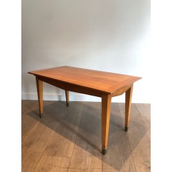 Table Basse en Cerisier à Pieds Fuselés et Sabots de Laito | Maison Barrois