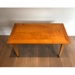 Table Basse en Cerisier à Pieds Fuselés et Sabots de Laito | Maison Barrois