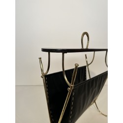 Porte-Revues à Anse Fer à Cheval en Laiton, Plateau, Néo-c | Maison Barrois