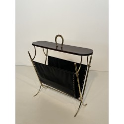 Porte-Revues à Anse Fer à Cheval en Laiton, Plateau, Néo-c | Maison Barrois
