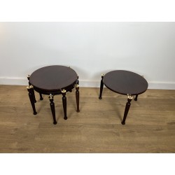 Suite de Quatre Tables Gigognes Superposables Pivotantes E | Maison Barrois