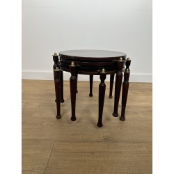 Suite de Quatre Tables Gigognes Superposables Pivotantes E | Maison Barrois
