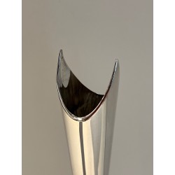 Vase Soliflore « Cardinale » en Métal Argenté, Design, Tra | Maison Barrois