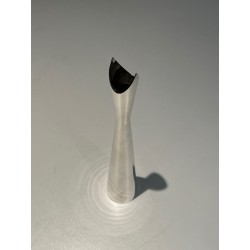 Silvered Metal Bud Vase, Italian Work, “Cardinale”, circa | Maison Barrois
