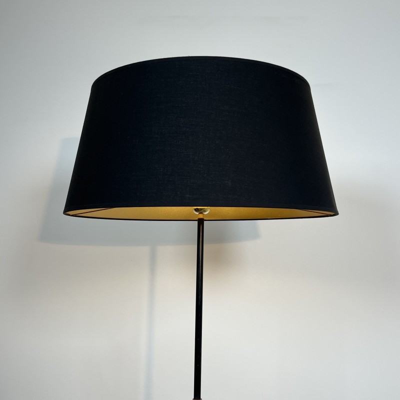 Lampadaire Tripode en Métal Laqué Noiret Laiton, Modernist | Maison Barrois