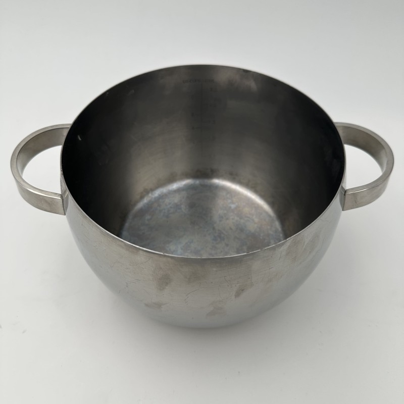 Ball-Shaped Ice Bucket in Stainless Steel, Scandinavian Wo | Maison Barrois