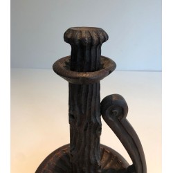 Paire de Bougeoirs Brutalistes