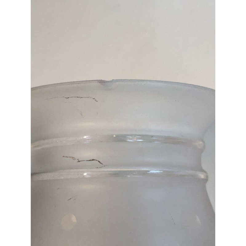 Pair of Torch-Form Brass Sconces with Frosted Glass Tulips | Maison Barrois