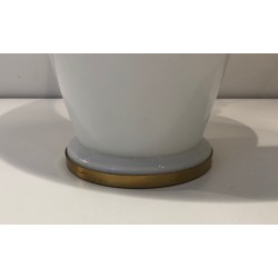 Paire de Lampes en Céramique Blanche de Forme Ovoïde à Mon | Maison Barrois