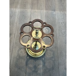 Umbrella Stand (and Cane Stand) in Brass with Openwork Tra | Maison Barrois