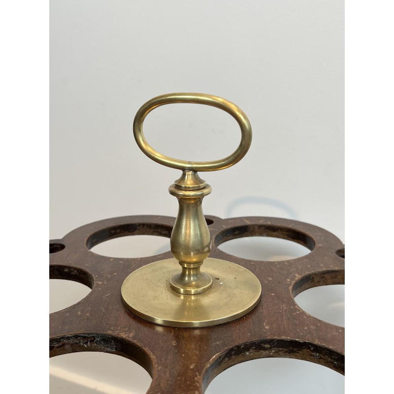 Umbrella Stand (and Cane Stand) in Brass with Openwork Tra | Maison Barrois