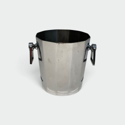Petit Seau à Champagne en Métal Argenté Facetté, Art Déco, | Maison Barrois