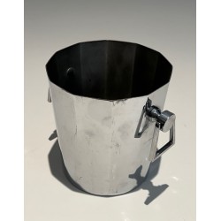 Petit Seau à Champagne en Métal Argenté Facetté, Art Déco, | Maison Barrois