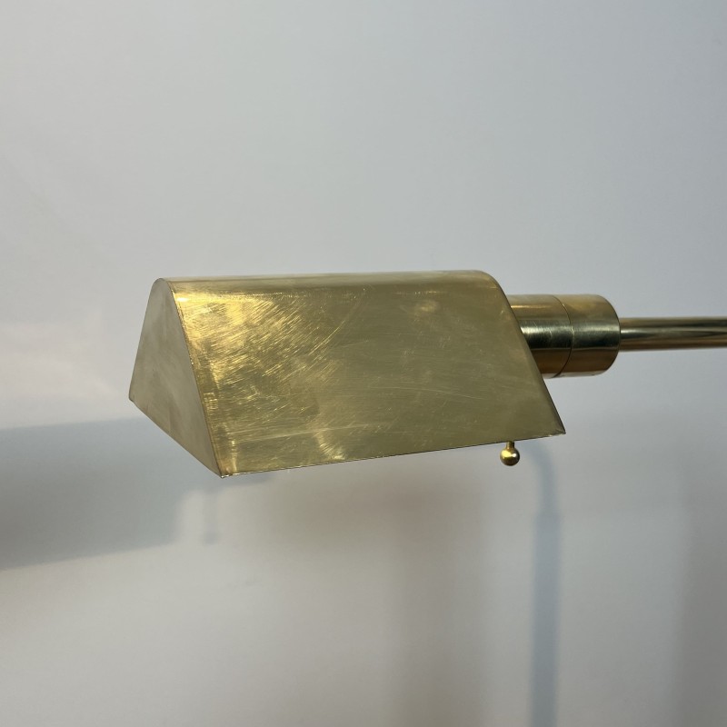 Pair of Brass Floor Reading Lamps with Adjustable Height a | Maison Barrois