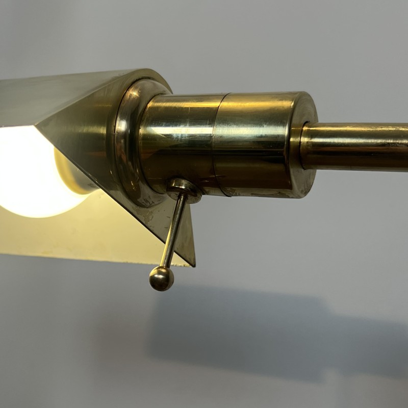 Pair of Brass Floor Reading Lamps with Adjustable Height a | Maison Barrois