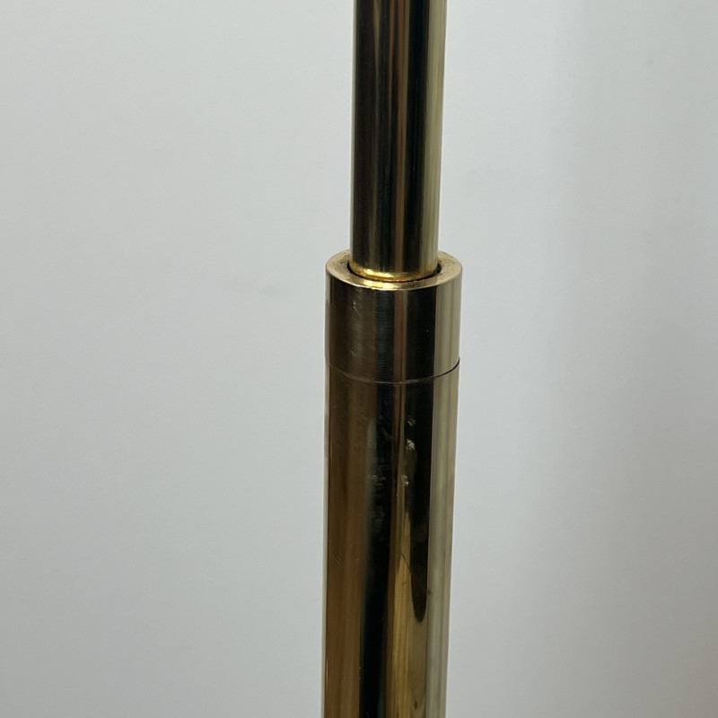 Pair of Brass Floor Reading Lamps with Adjustable Height a | Maison Barrois