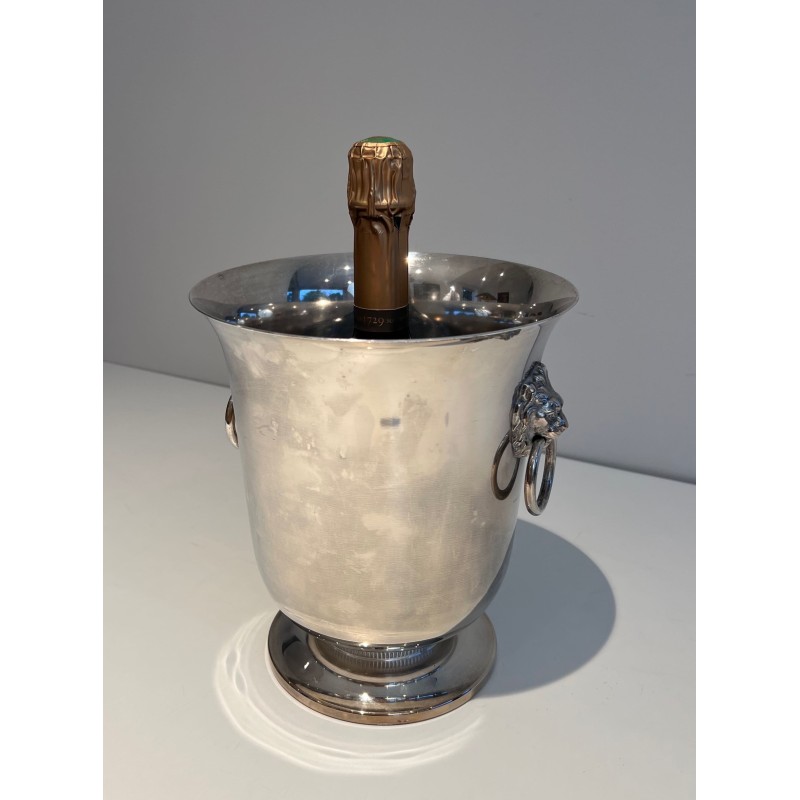 Seau à Champagne en Métal Argenté à Anses Représentant des | Maison Barrois