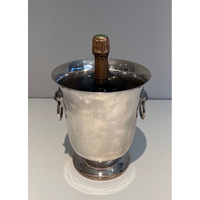 Seau à Champagne en Métal Argenté à Anses Représentant des | Maison Barrois