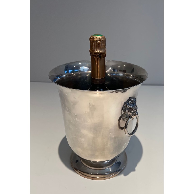 Seau à Champagne en Métal Argenté à Anses Représentant des | Maison Barrois