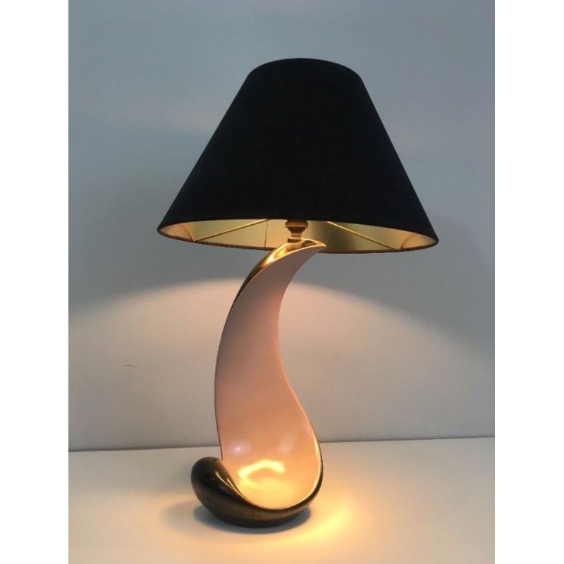 Lampe de Table Céramique Design, Travail Français, vers 1950