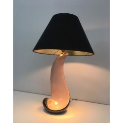 Lampe de Table Céramique Design, Travail Français, vers 1950