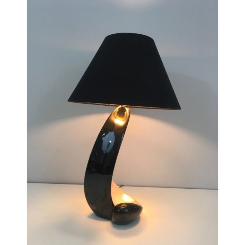 Lampe de Table Céramique Design, Travail Français, vers 1950