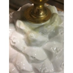 Lampe Ananas en Porcelaine Design, Travail Italien, vers 1970